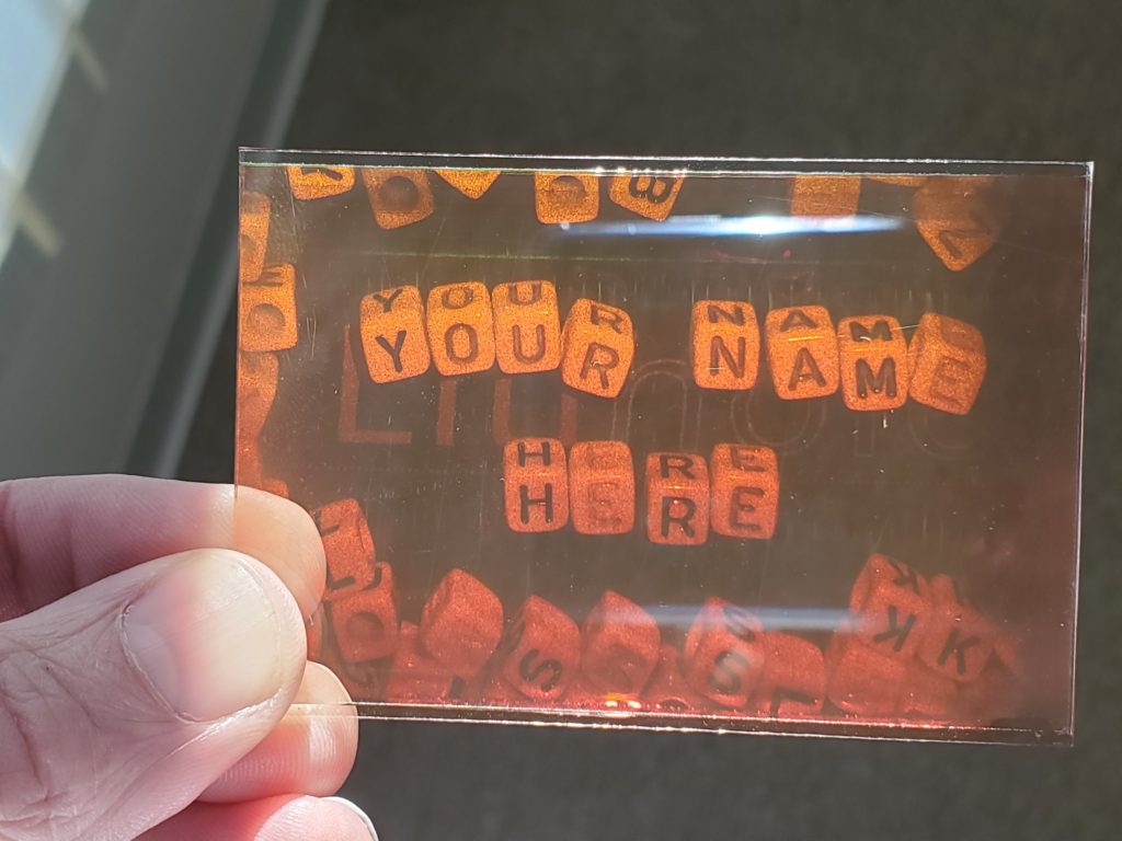 Reflection Hologram - Your Name Here